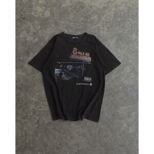 Vintage 8 Mile Carhartt Detroit Black Movie Promo Tee Eminem D12 ay2K 2000s